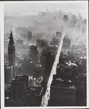 Aerial view of lower Manhattan from Madison Square