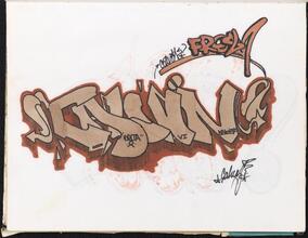 Calvin [Page in sketchbook belonging to Delta II.]