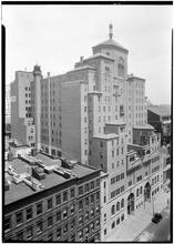 West side Y.M.C.A. South exterior, general view from above.