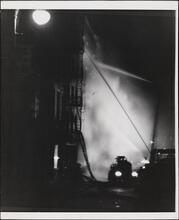 [East side night tenement fire.]