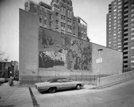 ["Our Strength Is Our Heritage, Our Heritage Is Our Life" wall mural, 232 East Broadway.]