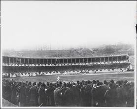 [Baseball game at the Polo Grounds.]