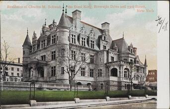 Residence of Charles M. Schwab, the Steel King, Riverside Drive and 73rd Street, New York