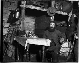 Ready for Sabbath Eve in a Coal Cellar - a cobbler in Ludlow Street.