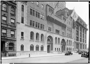 West side Y.M.C.A. South exterior, lower part from street.