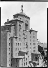 West side Y.M.C.A. South exterior, upper part from above.