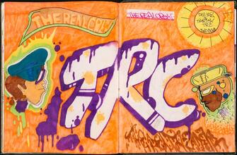 The Real Crew TRC [Page in sketchbook belonging to TRC and Delta II.]