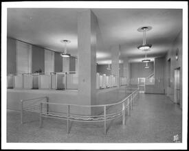 22nd Street and Lexington Avenue, N.E. corner. Domestic Relations Court, interior, banking space.