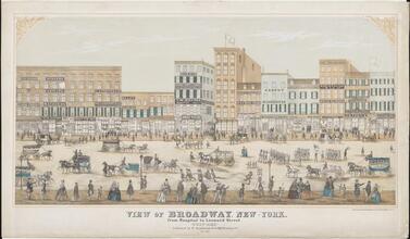 View of Broadway, New-York from Hospital to Leonard Street, West-Side