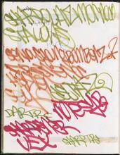 Tag Page [Page in sketchbook belonging to TRC and Delta II.]