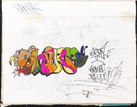 Sharp & Delta II [Page in sketchbook belonging to Delta II.]