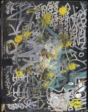 [Front and back cover of sketchbook belonging to Delta II.]