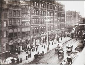 [23rd Street, looking west from Eden Musee.]