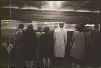 Life and Love on the New York City Subway [People on a subway platform.]