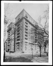 64th Street at the N.W. corner of Central Park West. General exterior, copy of photo.