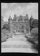 Riverside Drive. Schwab residence, city view.
