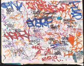 [Tagged page in sketchbook belonging to Delta II.]
