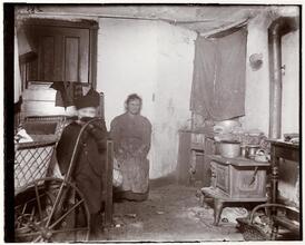 Ludlow Street cellar habitation, Dec. 1895.