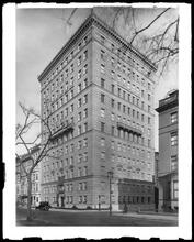 63rd Street at the N.E. corner of 5th Avenue. General exterior.