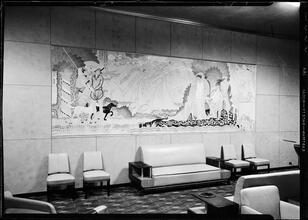 Roxy Theatre. Mural in lounge.