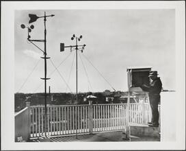 New York University. University Heights campus. Weather bureau instrument platform
