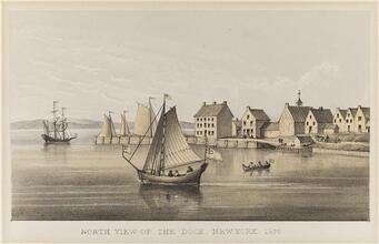 North View of the Dock. New York. 1679.