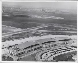 [Aerial view of La Guardia Airport.]