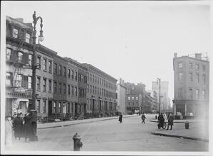 [West 12th Stret, north side of street looking east.]