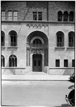 West side Y.M.C.A. South exterior, boy's entrance, direct view.