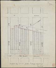 [Map of lots between 5th Avenue and 4th (Railroad) Avenue, from 94th to 97th Street]