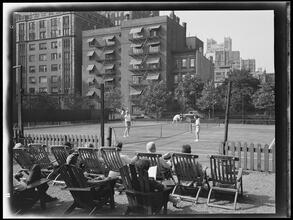 East 41st Street. Tennis players.