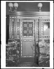 214 Broadway. National Park Bank, bronze counter screen.