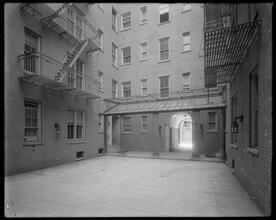 305-17 West 45th Street. Apartment building, court.