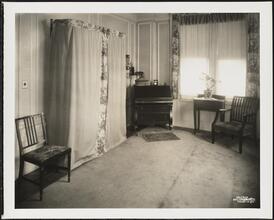 West 58th Street and Seventh Avenue. Gulick apartment. Interior with curtain bed closed