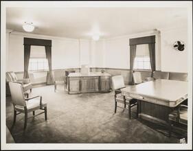 Centre Street and Pearl Street. U.S. Federal Courthouse. Interior, judge's chambers