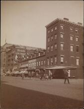 [East side of Hudson Street, looking north from Barrow Street to Grove Street.]