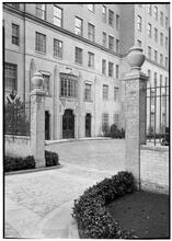 River House. Entrance doors thru north pillars.