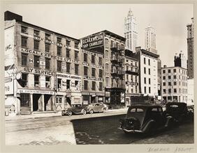 Dey Street between West and Washington Streets