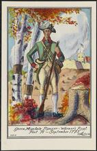 Green Mountain Ranger - Warner's Regt. Fort Ti--September 1775.