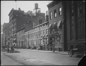[West 11th Street, north side of the street, looking west.]