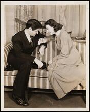 [Francis Lederer as Gaylord Easterbrook and Katharine Cornell as Linda Easterbrook (Linda Paige) in "No Time for Comedy".]