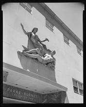 77th Street and Madison Avenue. Parke-Bernett Building, detail above entrance.