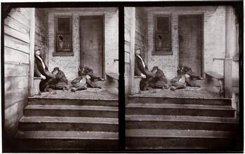 Street Arabs in night-quarters -- Mulberry Street.