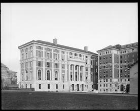 St. Paul's Chapel, Hamilton Hall, and Hartley Hall at Columbia University.