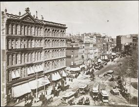 [Union Square showing 16th Street.]