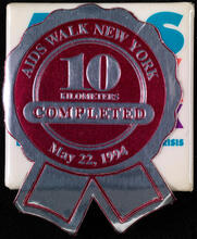AIDS Walk New York - 10 Kilometers Completed - May 22, 1994