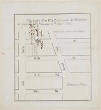 The Lots of Nos 12 & 15 for Sale by Franklin & Jenkins on Tuesday 6th Jany. 1835.