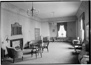Beth Elohim Temple House, Garfield Place and 8th Avenue, Brooklyn, N.Y. Women's lounge.
