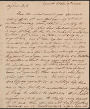 Letter from John Peter De Lancey to John De Lancey, October 9, 1788