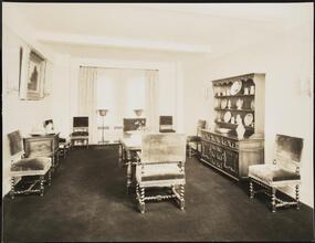 1185 Park Avenue. Apartment building. Interior, Mrs. Elson Guiterman's apartment 4B, dining room